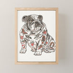 Chubbs the Bulldog Mini Art Print Gallery Image 1