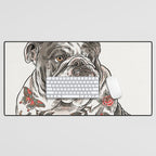 Chubbs the Bulldog Desk Mat Gallery Image 1