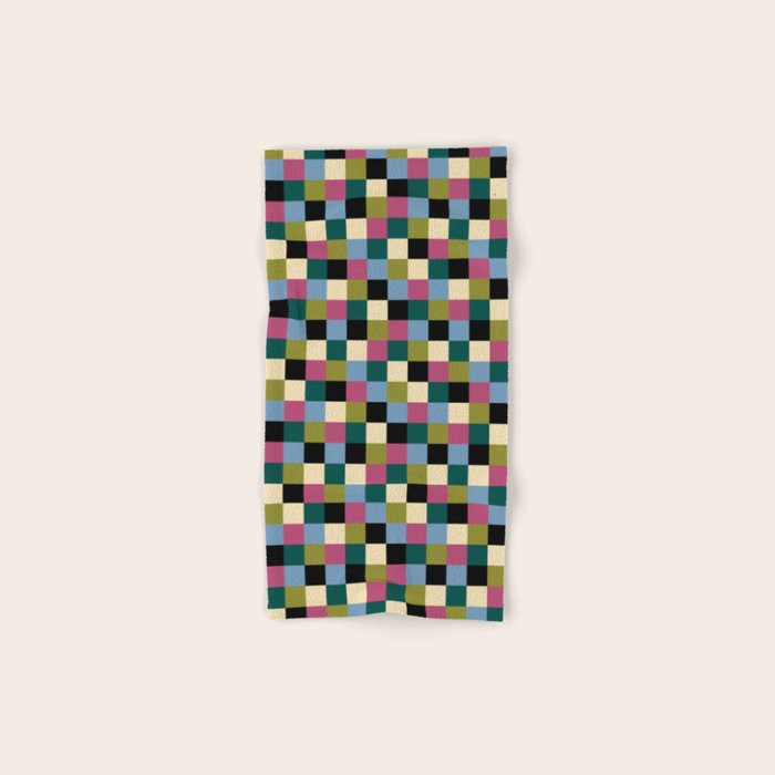 Bold Colorful Checks Pattern - Small I Bath Towel Gallery Image 1