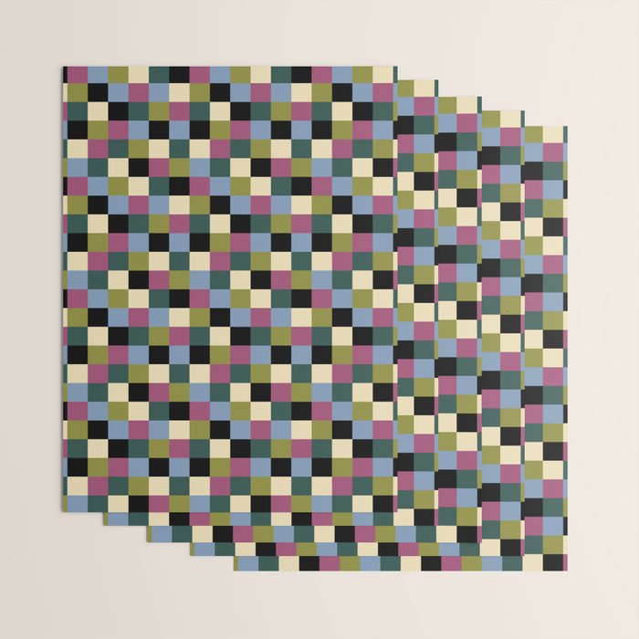Bold Colorful Checks Pattern - Small I Wrapping Paper Gallery Image 3