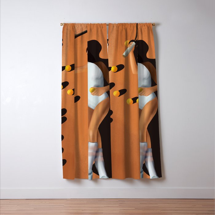 Tennis Reverie Window Curtain Gallery Image 3