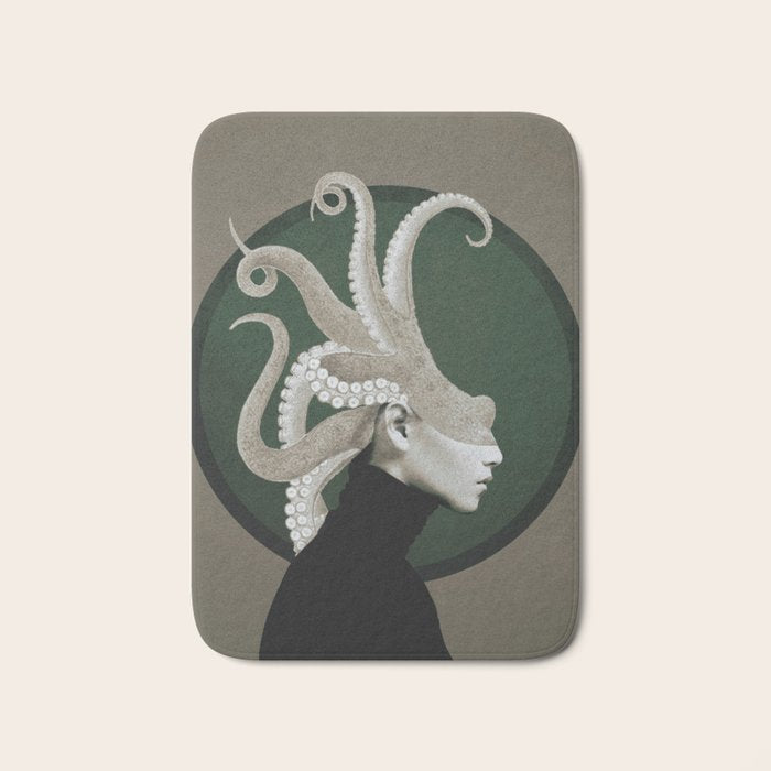 Octopus Portrait Bath Mat Gallery Image 1