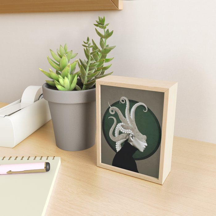 Octopus Portrait Mini Art Print Gallery Image 2