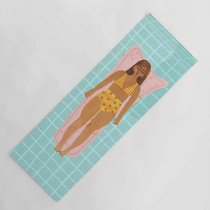 Swimming in Blue Yoga Mat Gallery Image 1