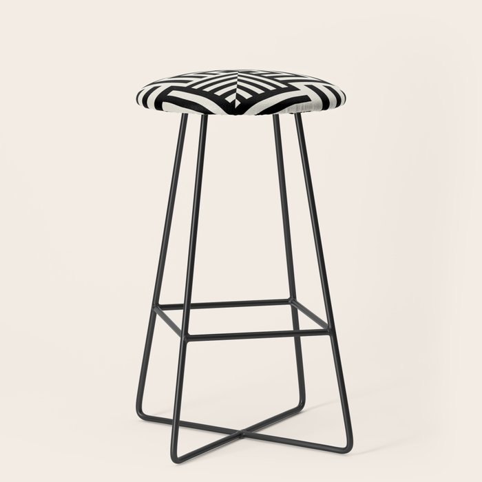 Layers 4 pattern black Stool Gallery Image 1