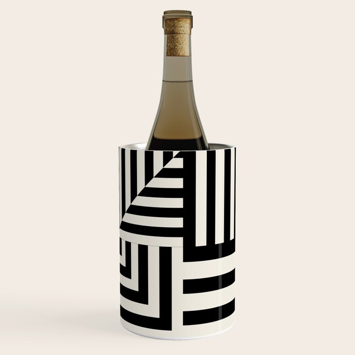 Layers 4 pattern black Wine Chiller Gallery Image 3
