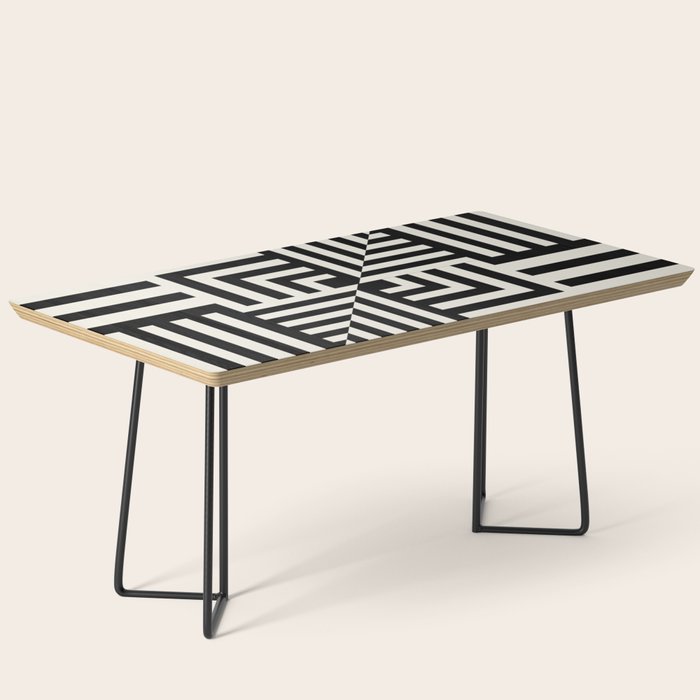 Layers 4 pattern black Coffee Table Gallery Image 1