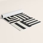 Layers 4 pattern black Yoga Mat Gallery Image 2