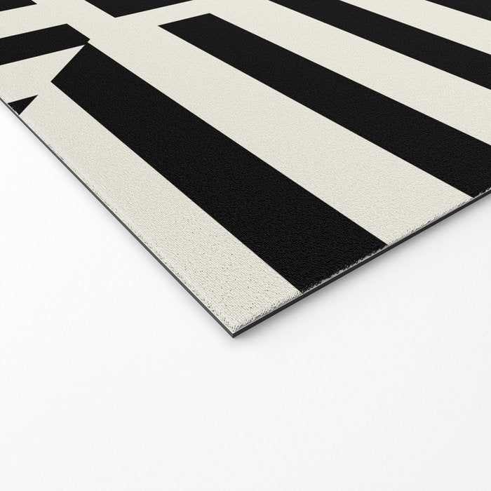 Layers 4 pattern black Welcome Mat Gallery Image 2