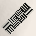 Layers 4 pattern black Yoga Mat Gallery Image 1