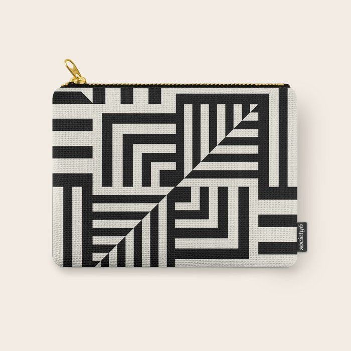 Layers 4 pattern black Carry All Pouch Gallery Image 1