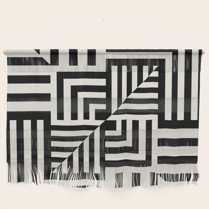 Layers 4 pattern black Wall Hanging Gallery Image 1
