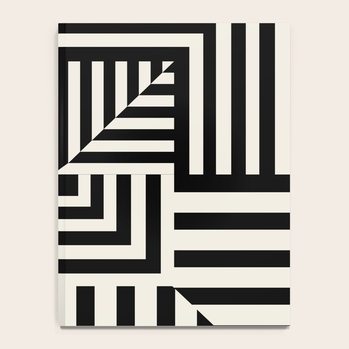 Layers 4 pattern black Notebook Gallery Image 4