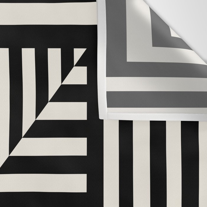 Layers 4 pattern black Wall Tapestry Gallery Image 3