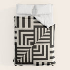Layers 4 pattern black Comforter Gallery Image 6
