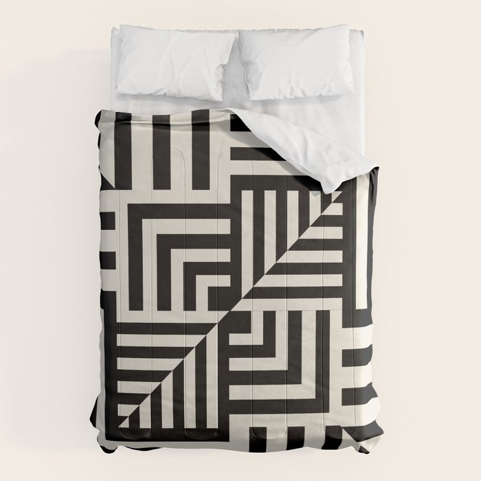 Layers 4 pattern black Comforter Gallery Image 6