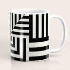 Layers 4 pattern black Coffee Mug Gallery Image 1