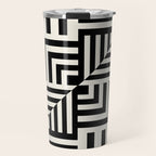 Layers 4 pattern black Travel Mug Gallery Image 1