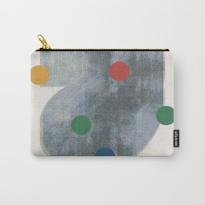 Retro Geo Form  Carry All Pouch Gallery Image 1