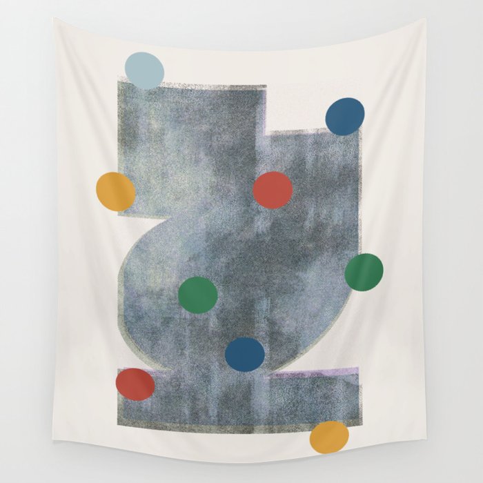 Retro Geo Form  Wall Tapestry Gallery Image 4