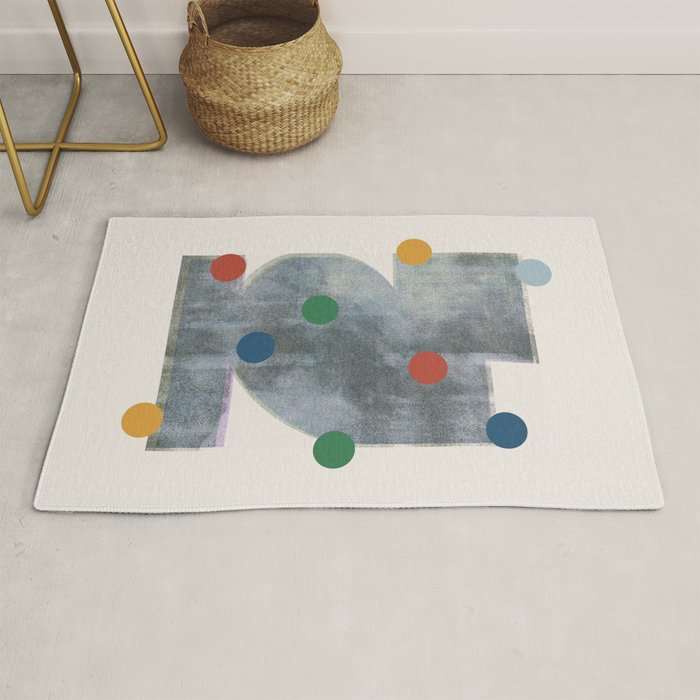 Retro Geo Form  Rug Gallery Image 1