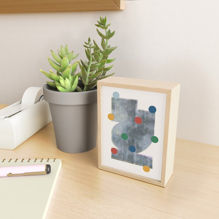 Retro Geo Form  Mini Art Print Gallery Image 2