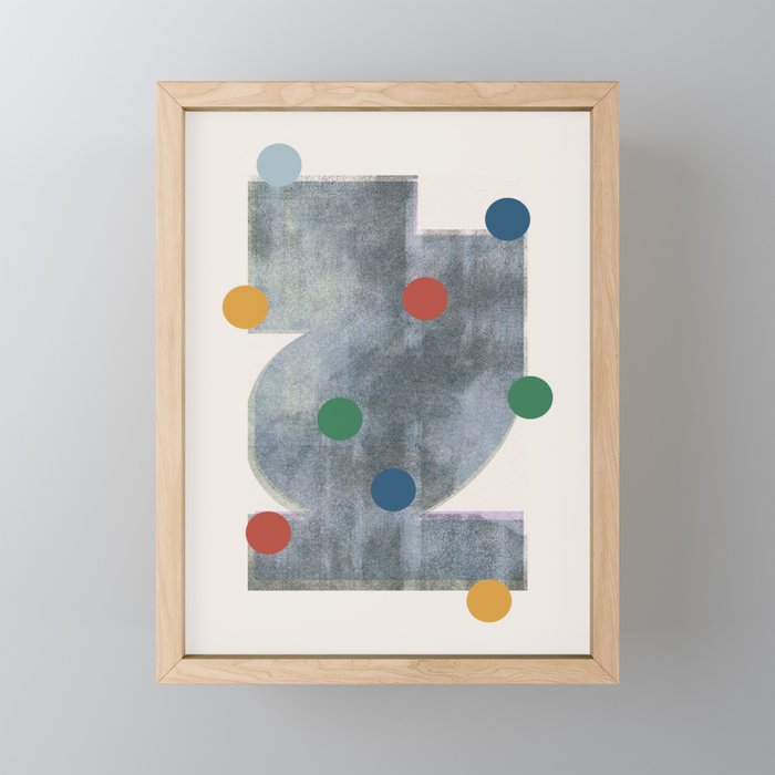 Retro Geo Form  Mini Art Print Gallery Image 1