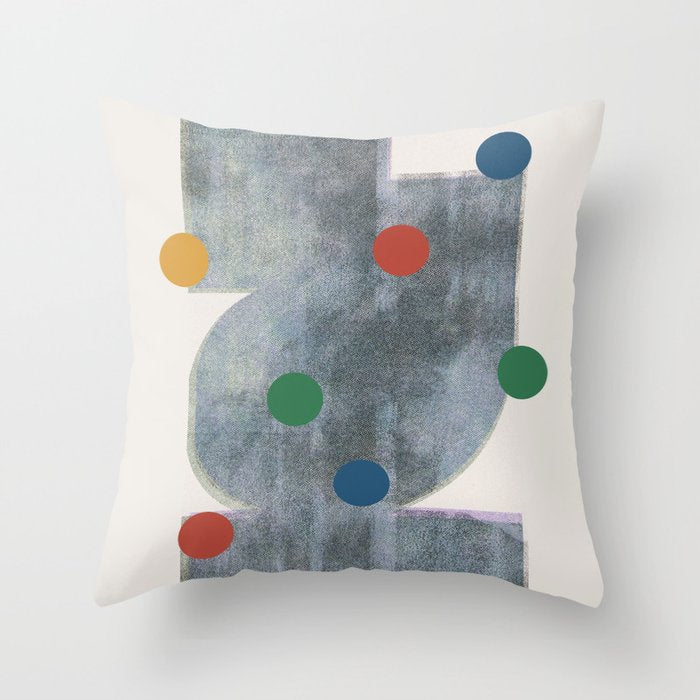 Retro Geo Form  Throw Pillow Gallery Image 6