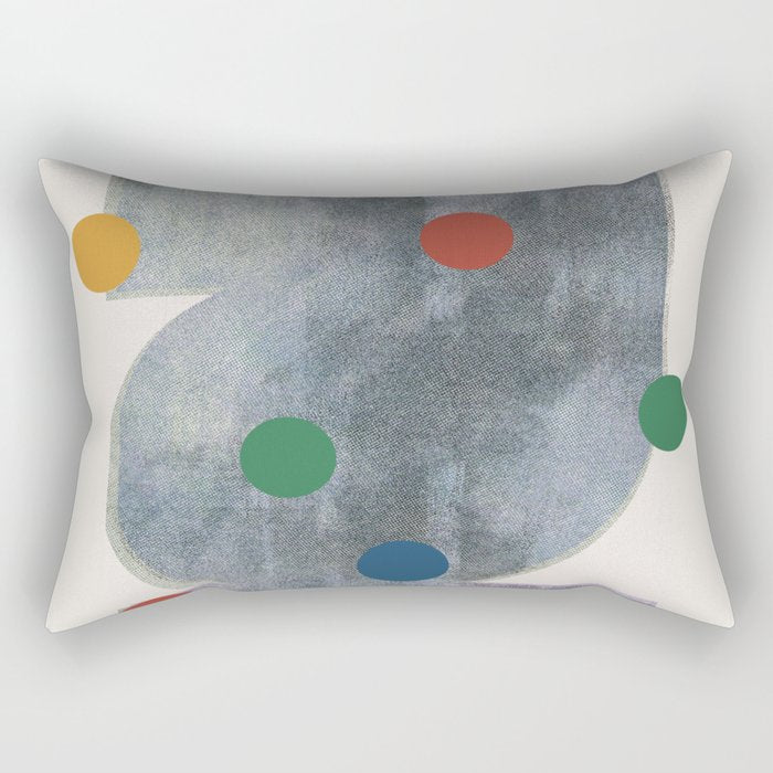 Retro Geo Form  Rectangular Pillow Gallery Image 2