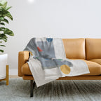 Retro Geo Form  Throw Blanket Gallery Image 1
