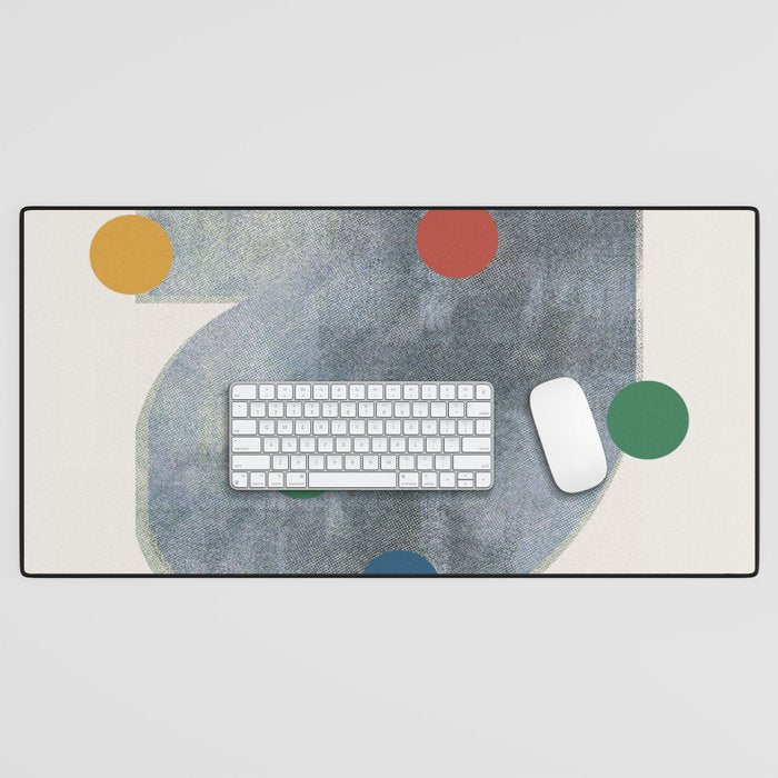 Retro Geo Form  Desk Mat Gallery Image 1
