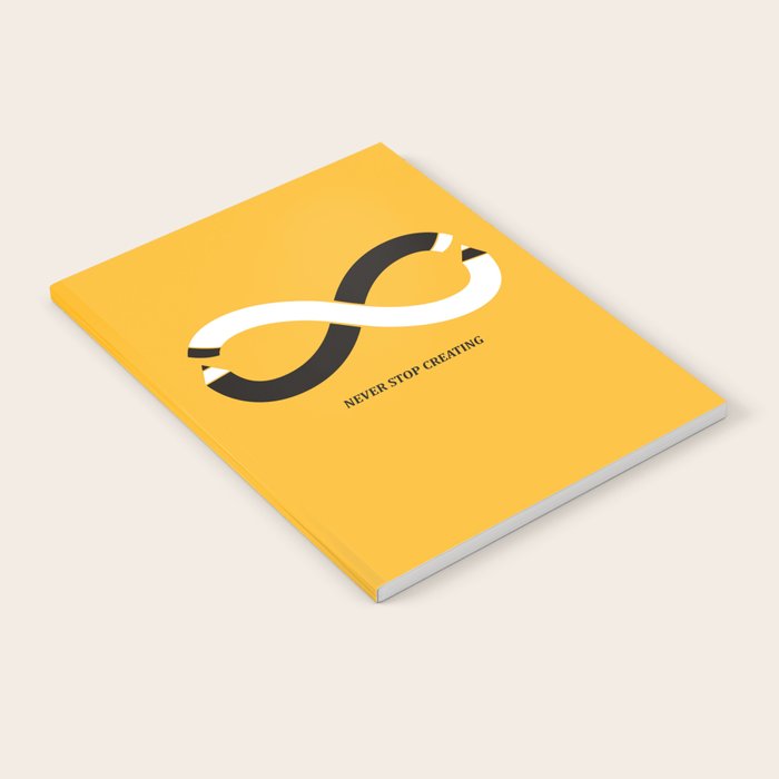 Never stop creating (the infinity pencil) Notebook Gallery Image 2