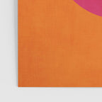 Orange Hot Pink Modern Circle Abstract Geometric Art Poster Gallery Image 3