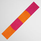Orange Hot Pink Modern Circle Abstract Geometric Art Table Runner Gallery Image 3