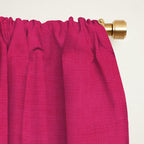 Orange Hot Pink Modern Circle Abstract Geometric Art Window Curtain Gallery Image 2