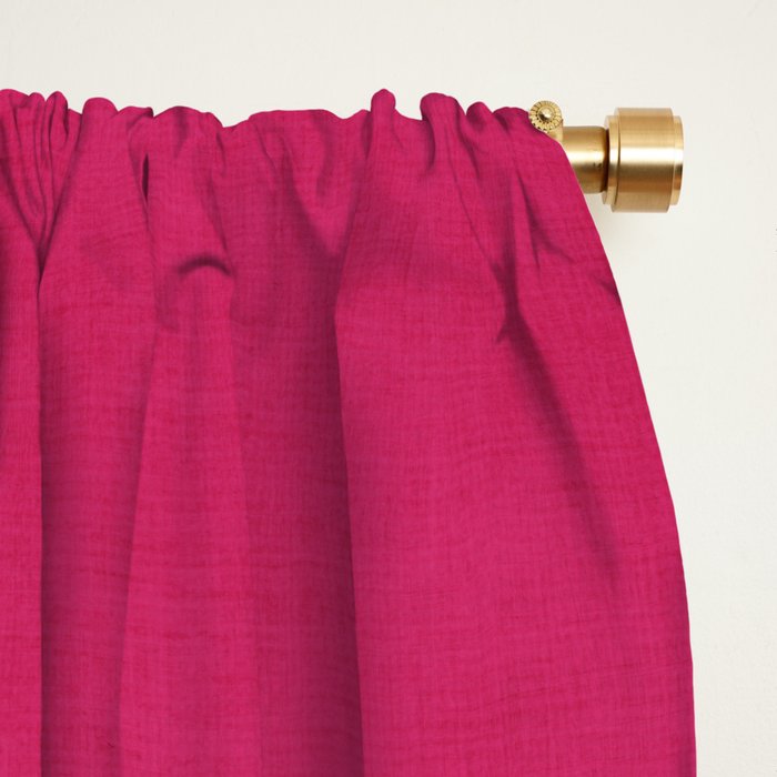 Orange Hot Pink Modern Circle Abstract Geometric Art Window Curtain Gallery Image 2