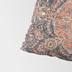 Antique Persian Tabriz Rust Red & Blue Pillow Sham Gallery Image 4