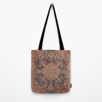 Antique Persian Tabriz Rust Red & Blue Tote Bag Gallery Image 2