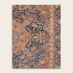 Antique Persian Tabriz Rust Red & Blue Notebook Gallery Image 4