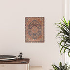 Antique Persian Tabriz Rust Red & Blue Poster Gallery Image 2
