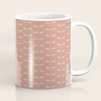 Dragonfly Pattern VI Neutral Rose Coffee Mug Gallery Image 1