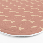Dragonfly Pattern VI Neutral Rose Bath Mat Gallery Image 3