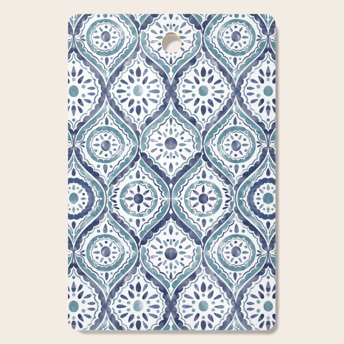 Azure Medallion Motif Cutting Board Gallery Image 1
