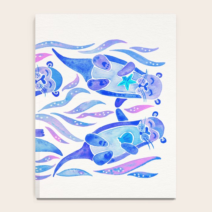 Five Otters - Indigo OmbrÃ© Notebook Gallery Image 4