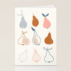 Pears in Scandinavian style Stationery Card Gallery Image 2