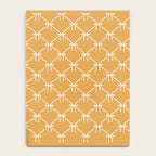 Bows & Ribbons Pattern XIX Peach Orange Notebook Gallery Image 4