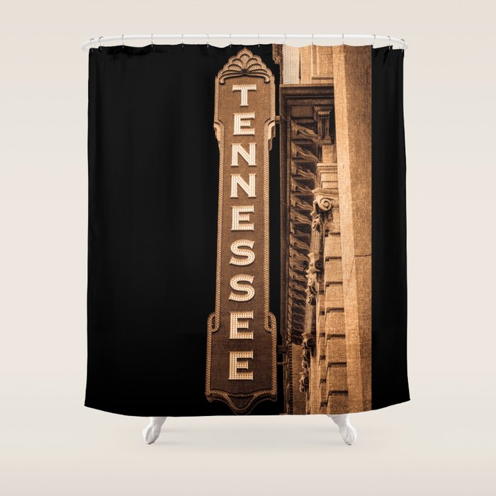 Tennessee Sign No. 2 Photography Shower Curtain Gallery Image 1