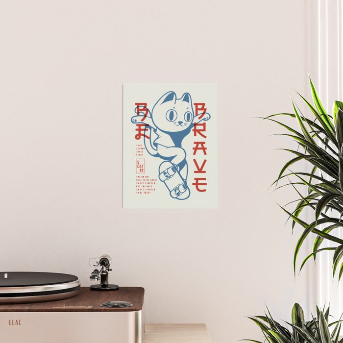 Brave Skater Cat Poster Gallery Image 2