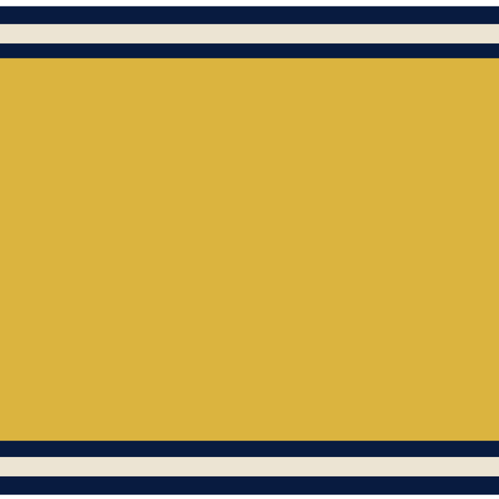 Wide and Thin Stripes Color Block Pattern in Mustard Yellow, Navy Blue, Ivory, and White Coffee Mug Gallery Image 2