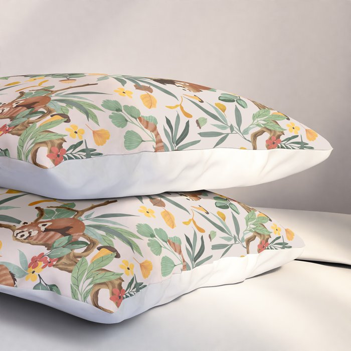 RED PANDAS IN WILD NATURE 10 Pillow Sham Gallery Image 3